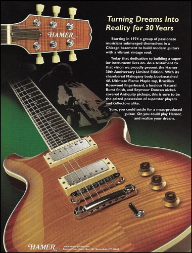 Hamer 30th anniversary guitar - anniversary,