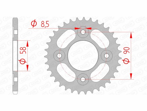 Afam standard steel crown - steel,