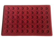 Red Coin Tray with Clear Cover