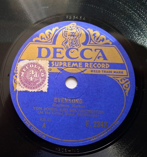 78rpm tom jones and his - jones,