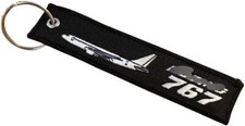 767 Jumbo Jet Passenger Model Aircraft Aerospace Aviation Design Key Tag