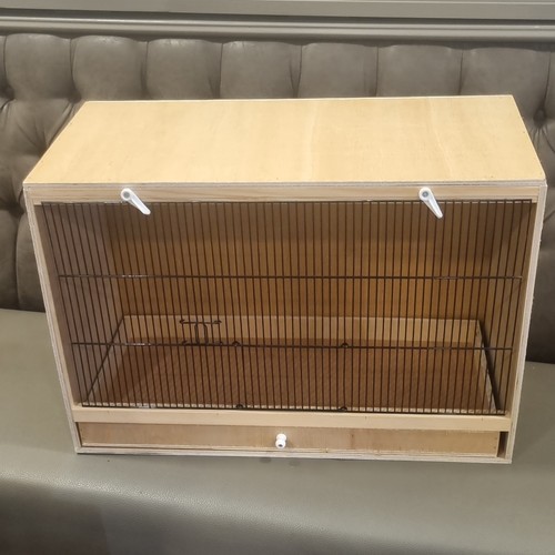 Wooden bird cage with - wooden,