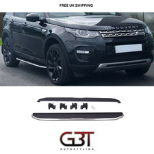 FOR LAND ROVER DISCOVERY SPORT SIDE STEPS RUNNING BOARDS BLACK/SILVER (OE Style)