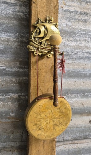 Antique gong wall hanging - gong,