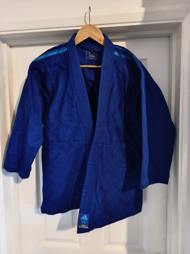 Adidas judo suit blue club - judo, gi