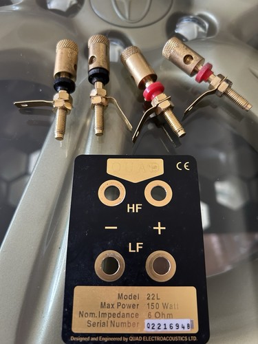 Quad speakers terminals - quad,