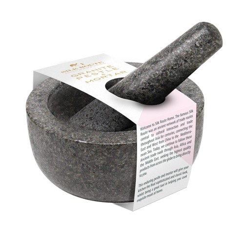 Pestle and mortar set - and, granite