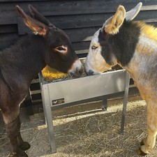 Donkey Goat Horse Pony Hay Feed Feeding Trough Heavy Duty Hay Rack Net