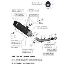 Rear silencer LeoVince LV ONE exhaust system black 300mm 45mm > 35mm