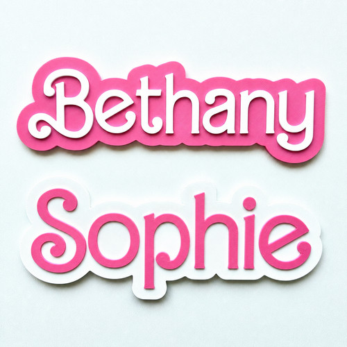 Personalised name door sign - name,