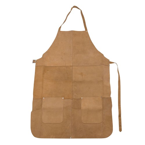 Leather welding apron bib - leather, +