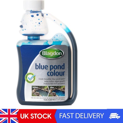 Blue pond water - blue,