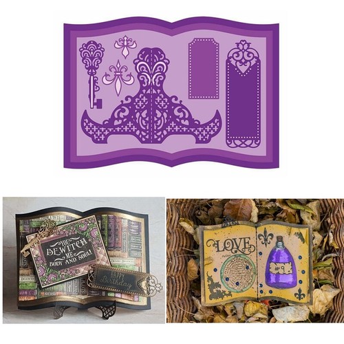Magic book metal cutting dies - book,