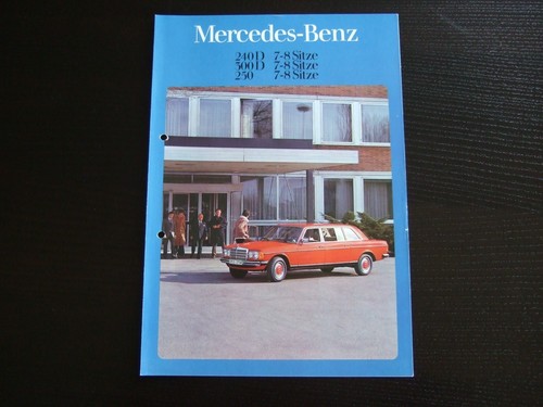 Mercedes brochure 240d 300d - 240d,