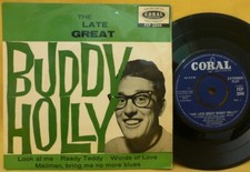 BUDDY HOLLY THE LATE GREAT BUDDY HOLLY EP FLIPBACK Coral UK 1958 45