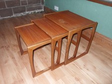 Vintage Mid Century  G Plan Nest of 3 Teak / Mahogany Tables