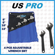 US PRO 4pc Adjustable Wrench /
