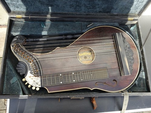 Vintage zither harp - harp,