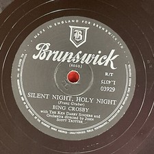 Bing Crosby, Aseste Fideles / Silent Night Holy Night 78 RPM  Record