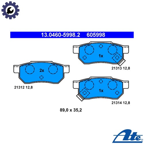 Brake pad set disc - disc,