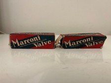 2 Vintage Marconi Radio Valves