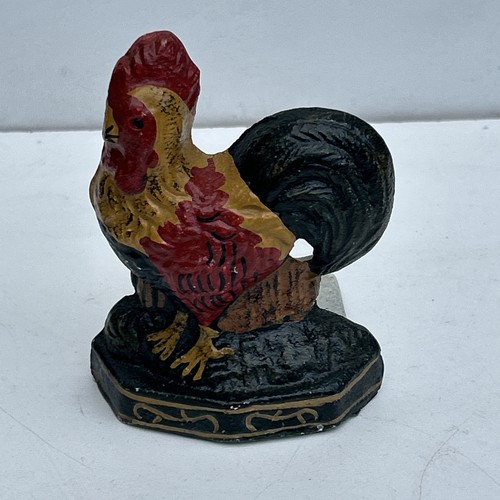 Vintage cast iron cockerel - iron,