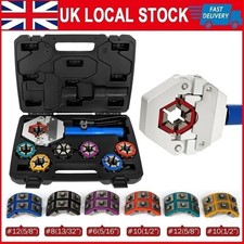 71500 Hydraulic Hose Ferrule Crimper 5/16"-5/8" A/C Hose Crimping Tools w/ 7Dies