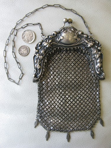 Antique silver floral - antique,