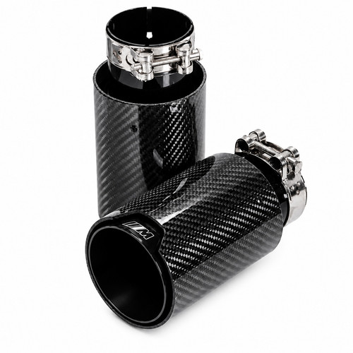 Single carbon fiber - carbon, exhaust