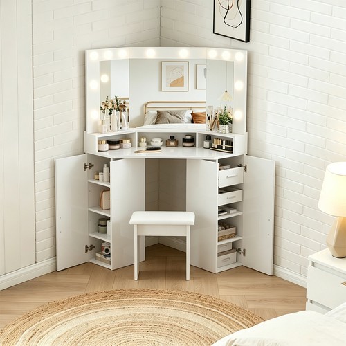 Dressing table corner vanity - dressing,