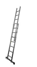 2.2 - 3.3M Two Section EN131 General Trade/DIY Alloy  Ladder 7 Rung Lyte