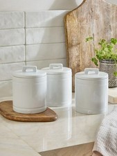 Set of 3 White Ashford Storage