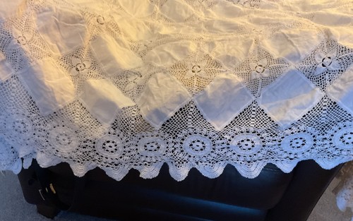 Vintage crochet cotton lace - vintage,