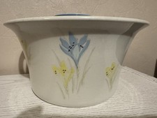 Figgjo Flint Norweigan Casserole Dish Rare 1950’s Crocus Pattern 9”
