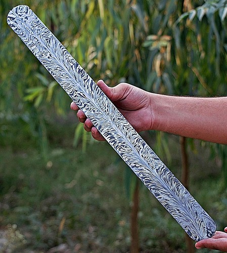 20x2 hand forged damascus - forged,
