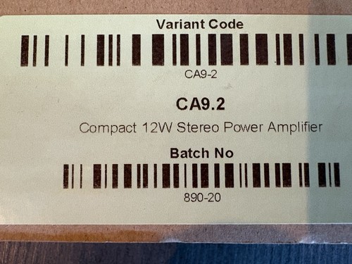 Ca9 compact stereo - ca9.2, amplifier