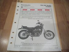 1983 1984 Honda VT500C Dealer Assembly Set Up Instructions Manual