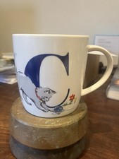 Cath Kidston Cat Tea Coffee Mug 12oz 12cm Wool Flowers