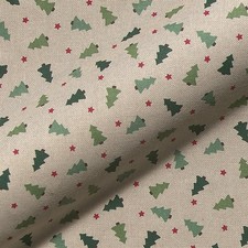 Christmas Linen Look Canvas