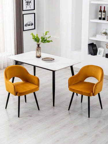 Set velvet swivel dining - swivel,