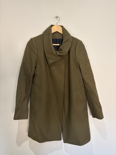 Zara woman khaki wool - wool, blend