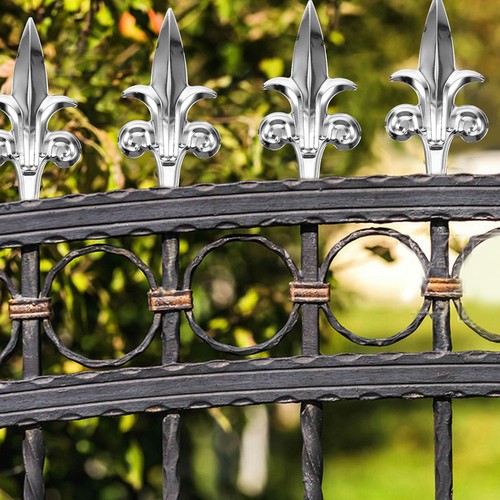 6pcs metal gate post - metal,