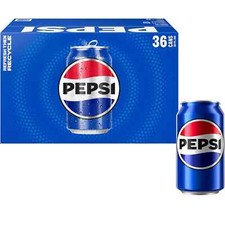 Pepsi Cola Soda, 12 fl oz, 36-Pack Cans