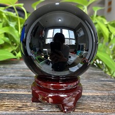 2.87LB   Natural Obsidian Crystal Ball Spiritual Healing Specimen