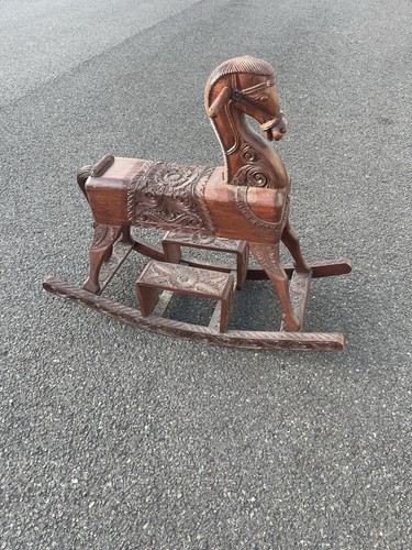 Large wooden rocking - , horse