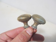 Vintage Brass Cabinet Knobs Drawer Handles Pull Old Cupboard Antique Pair