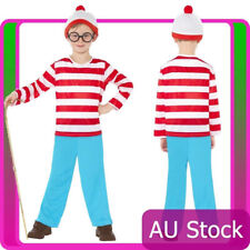 Licensed Wheres Wally Boys Costume Kids Cartoon Waldo Where's Wally Book week