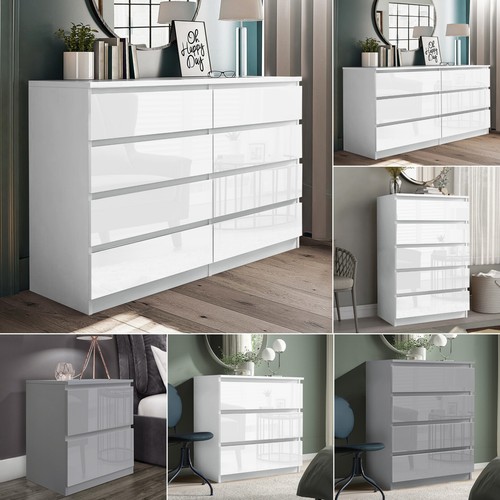 High gloss chest drawers - of,