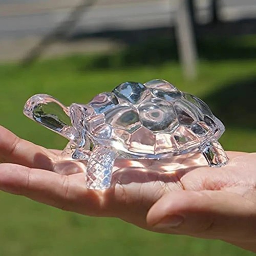 Clear crystal turtle - clear,