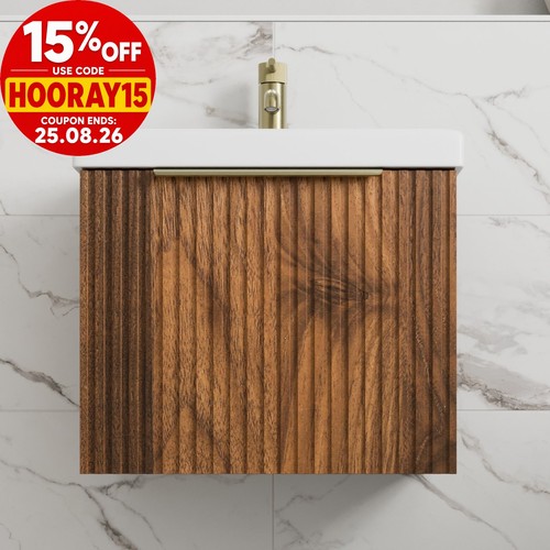 Fluted 500mm bathroom - fluted, vanity